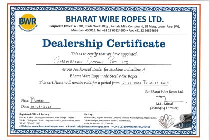 Bharat-Wire-delearship-certificate